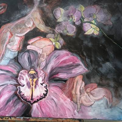 Rêve exotique d'une fleur