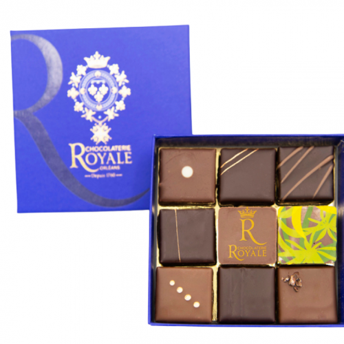 Ecrin de 9 chocolats assortis - 80g