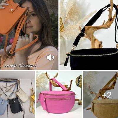 Pochette, Banane en cuir, Petite, grande... #lisenn #lisenn28 #pochette #sacamain #banane #sacbanane