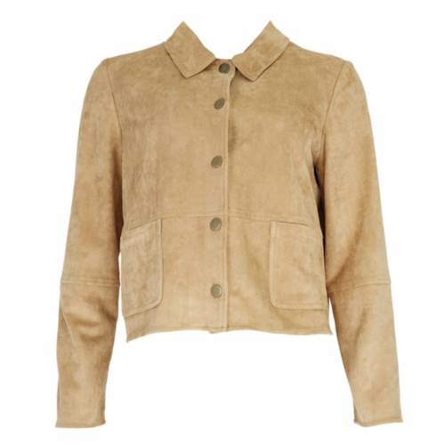 Veste kamel suédine