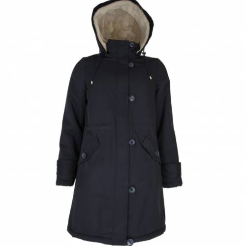 Parka, bleu marine fourrer