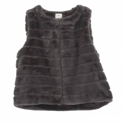 Gilet S/M fausse fourrure GRIS