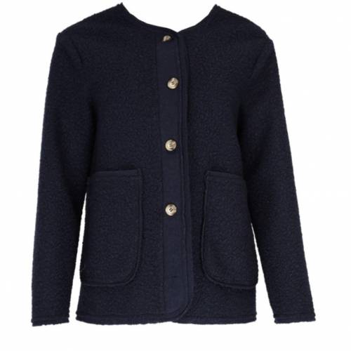 Gilet veste bouclettes noire