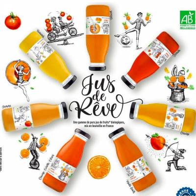Jus de fruits bio et 100% pur jus