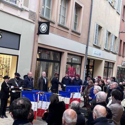 Inauguration par la municipalité de la plaque commémorative du général Marceau, 