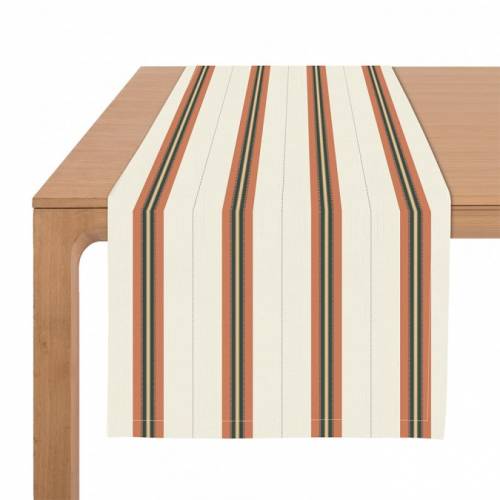Chemin de table Orange Kanbo Terre Cuite