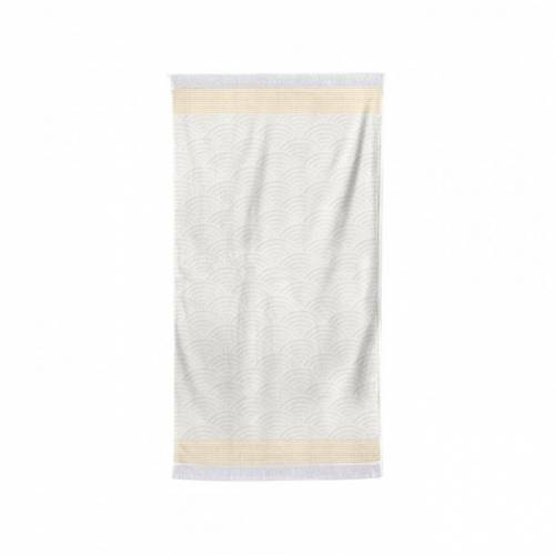 Drap de douche Jaune Artea Ecru/Jaune d'or