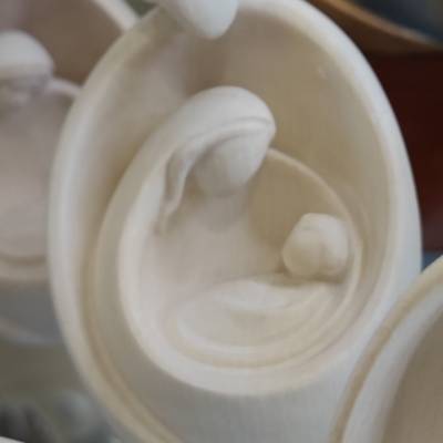 Sainte famille en bois