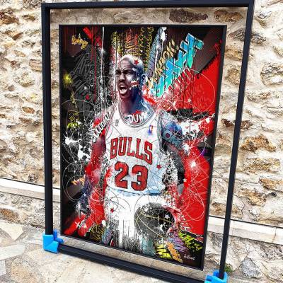 Tableau Michael Jordan Pop 110x140cm