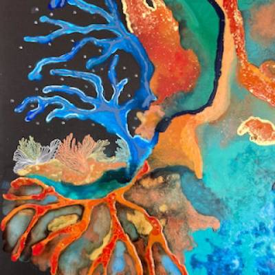 Tombant Corallien (Détail) 116x89 cm 1250 €