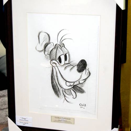 Dingo - Dessin ORIGINAL A4 au fusain sur feuille à grain.