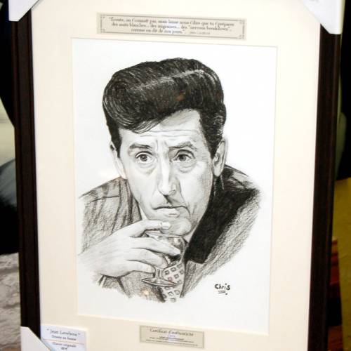 Jean Lefevbre - Dessin ORIGINAL A4 au fusain sur feuille à grain.