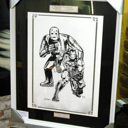 Iron man - A3 - REPRODUCTION sous cadre de mon dessin.
