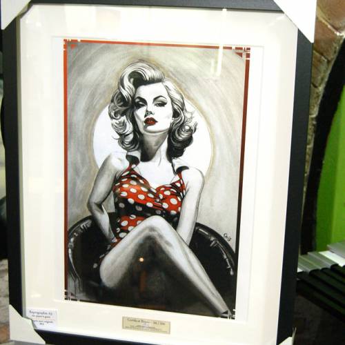 Pilule Rouge - A3 - REPRODUCTION sous cadre de mon dessin.